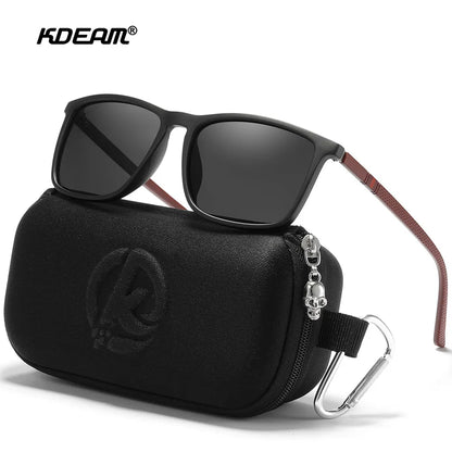 KDEAM 2022 New Luxury Polarized Sunglasses Men's Driving Shades Fishing Travel Golf Sunglass Male Sun Glasses CE